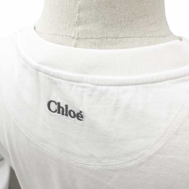 クロエ CHC23SJH01 181 101 レディス ロゴ刺繍 クラシック Tシャツ トップス ホワイト (新品）Chloe｜au PAY マーケット